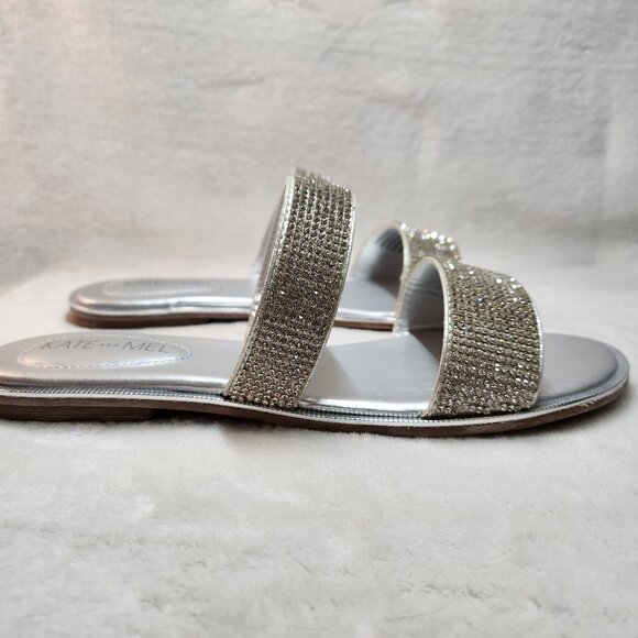 *New Low Price!* Kate & Mel Silver Slides - Picture 14 of 16